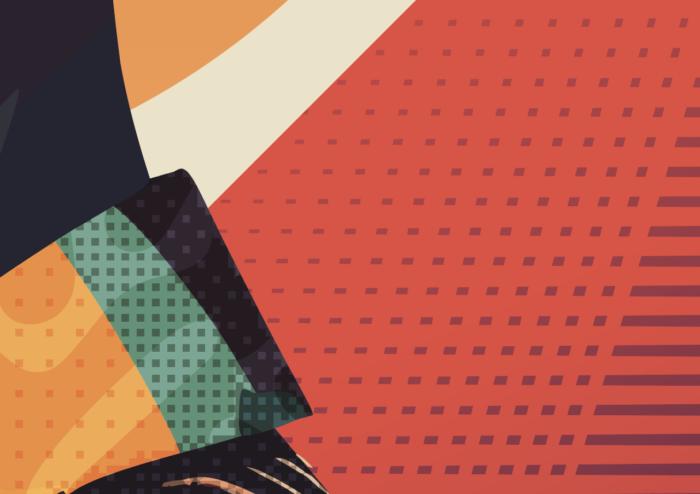 L’empreinte des formes une série de portraits graphiques Portrait Vintage Pop