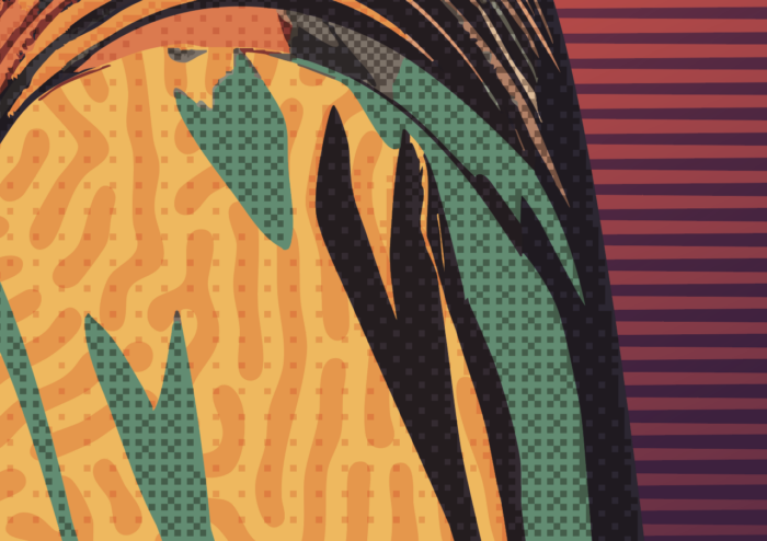 L’empreinte des formes une série de portraits graphiques Portrait Vintage Pop